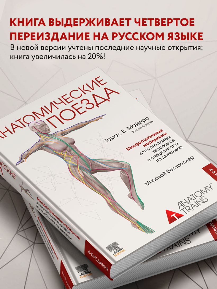Анатомические поезда. 4-е издание - Томас В. Майерс